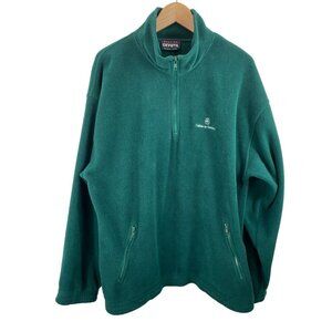Premium Divots Callaway Gardens Green 1/4 Zip Long Sleeve Fleece Mens Size Large